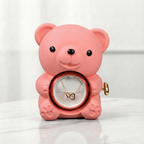 Medvídek s věčnou růží a náhrdelník s vlastními jmény