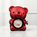 Medvídek s věčnou růží a náhrdelník s vlastními jmény